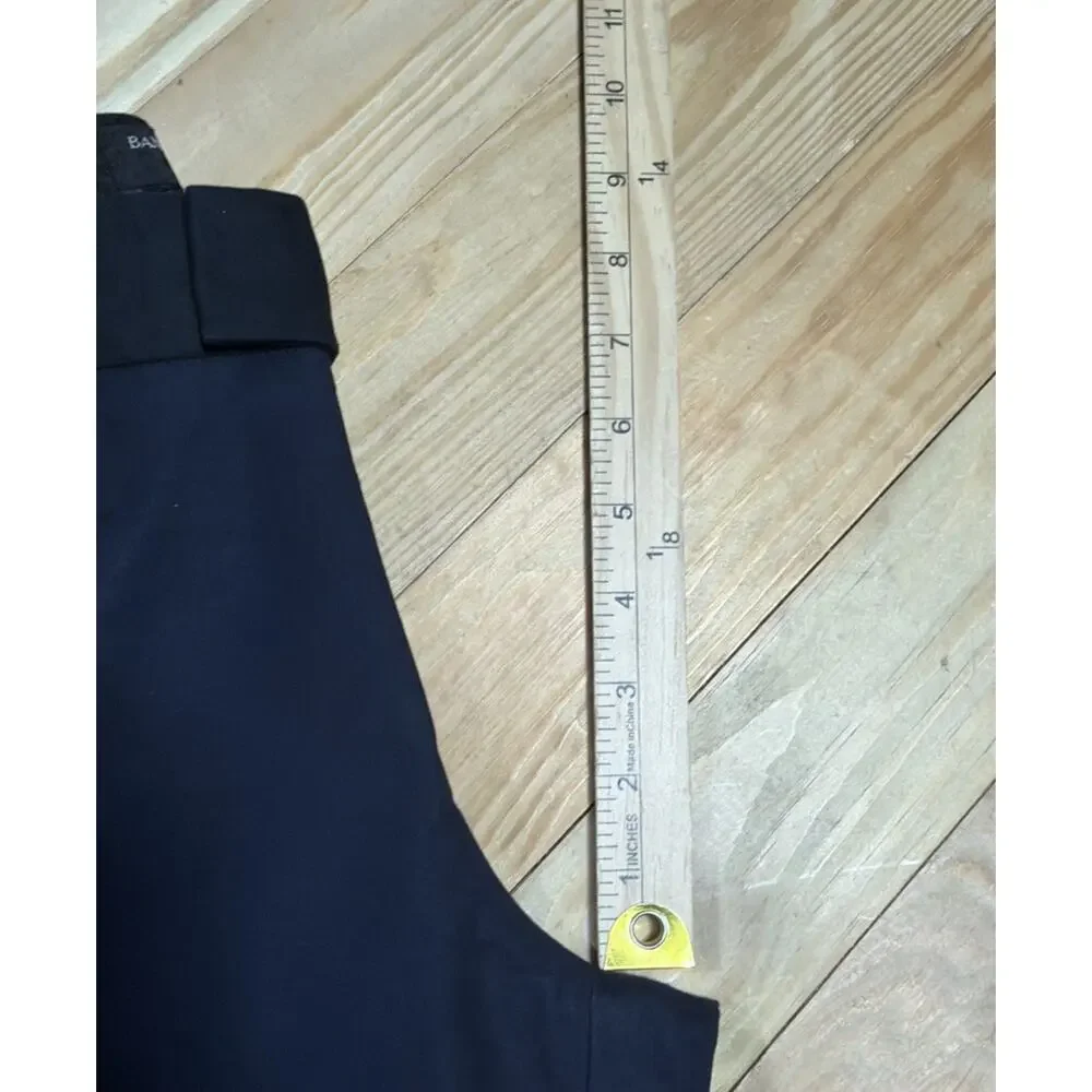 BANANA REPUBLIC Martin Fit Navy Blue Straight Leg Dress Pants Sz 6 Career 30x30